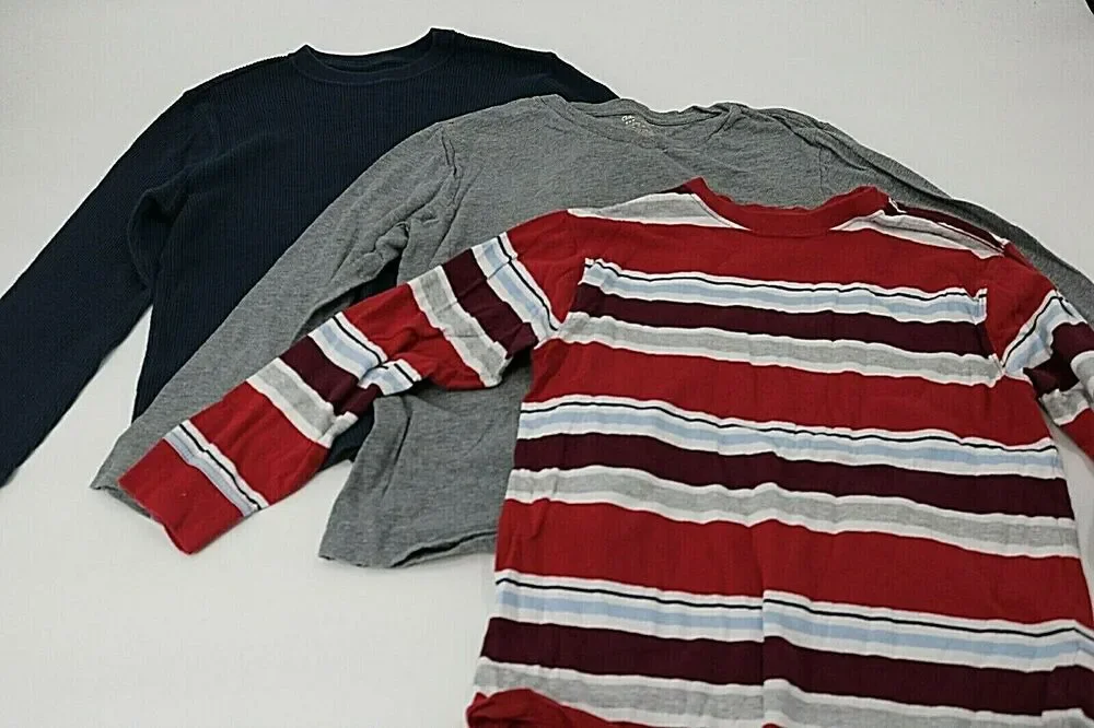 Gap Urban Pipeline Faded Glory Boys Long Sleeve Shirt Lot 2 Bundle Size Medium